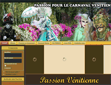 Tablet Screenshot of carnaval-venitien.com